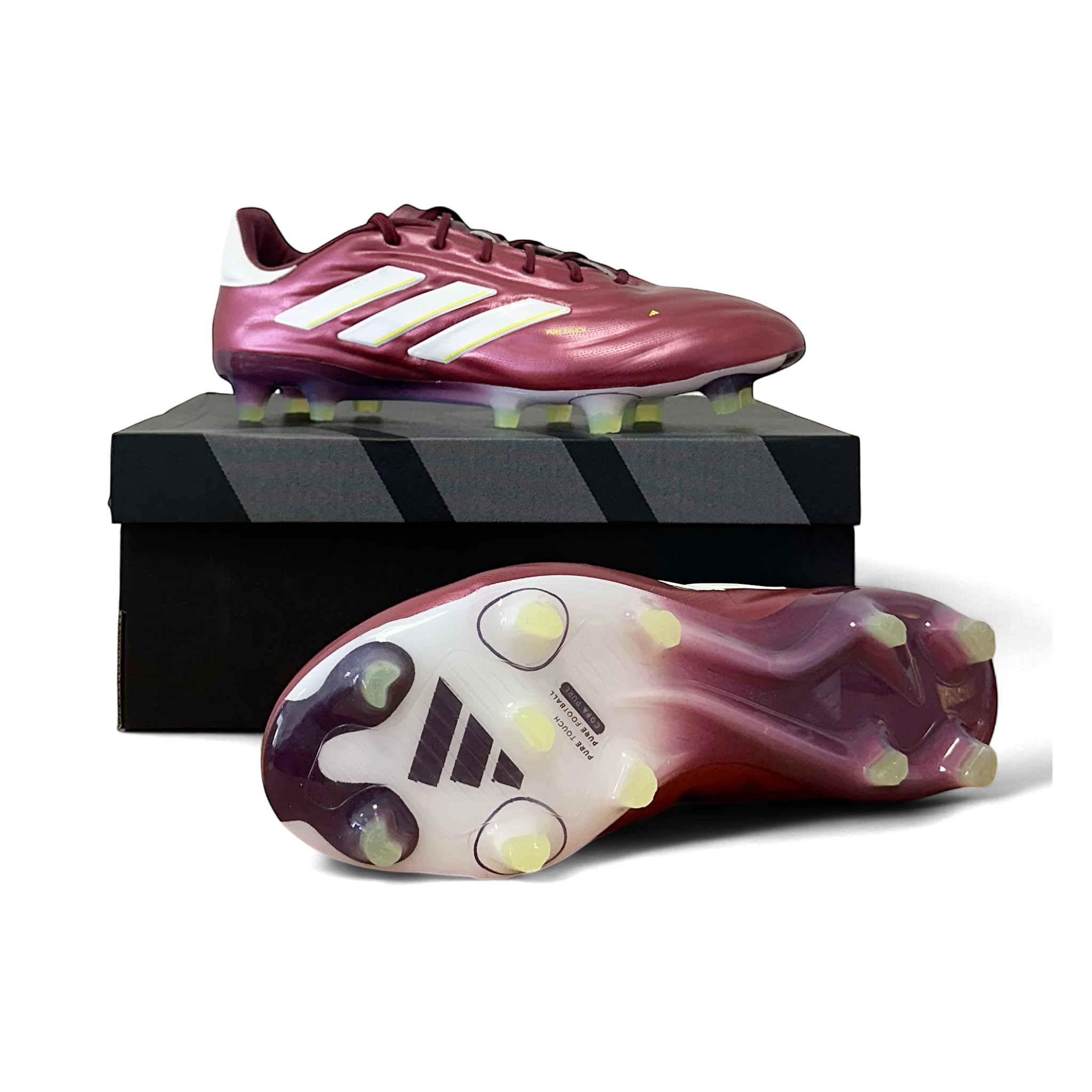 Entdecke die Adidas Copa Pure.2 Elite FG Fußballschuhe (IE7486) auf STUNNINGBOOTS.com. Diese Fußballschuhe sind speziell für festen Rasen konzipiert und bieten dir hervorragenden Komfort und Ballgefühl dank des hochwertigen Leders. Die innovative Sohle sorgt für optimale Traktion und Stabilität, sodass du bei jedem Spielzug sicher auftreten kannst. Perfekt für ambitionierte Spieler, die Wert auf Qualität und Performance legen. Verfügbar in verschiedenen Größen.
