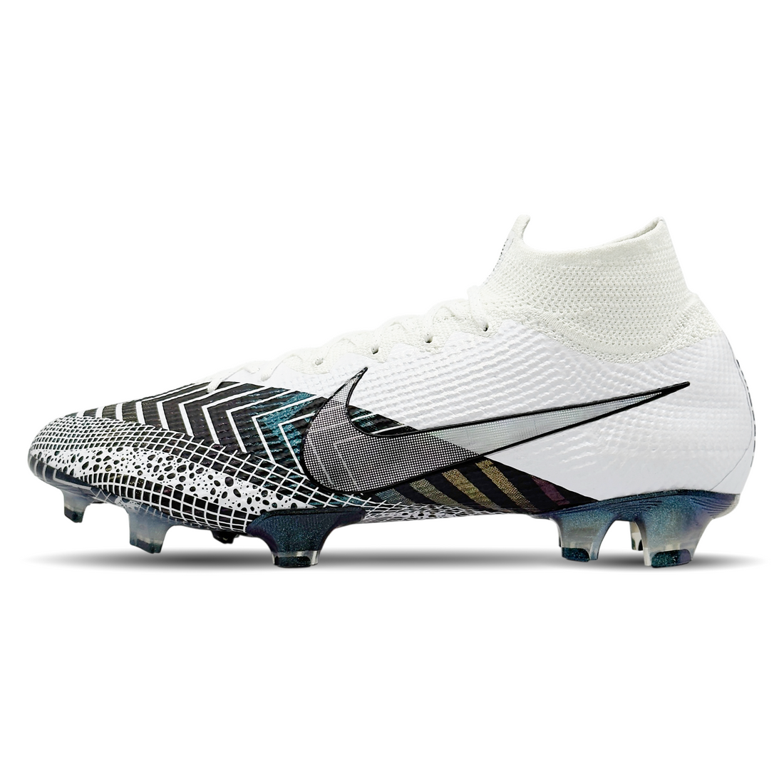 Erlebe die Spitzenleistung mit den Nike Mercurial Superfly 7 Elite MDS FG (BQ5469-110) Fußballschuhen, jetzt auf STUNNINGBOOTS.com. Speziell für Cristiano Ronaldo entworfen, bieten diese Schuhe außergewöhnliche Geschwindigkeit, Traktion und Ballkontrolle auf festem Boden. Ideal für ambitionierte Spieler, die ihr Spiel auf das nächste Level heben wollen. Bestelle jetzt und dominiere das Spielfeld!
