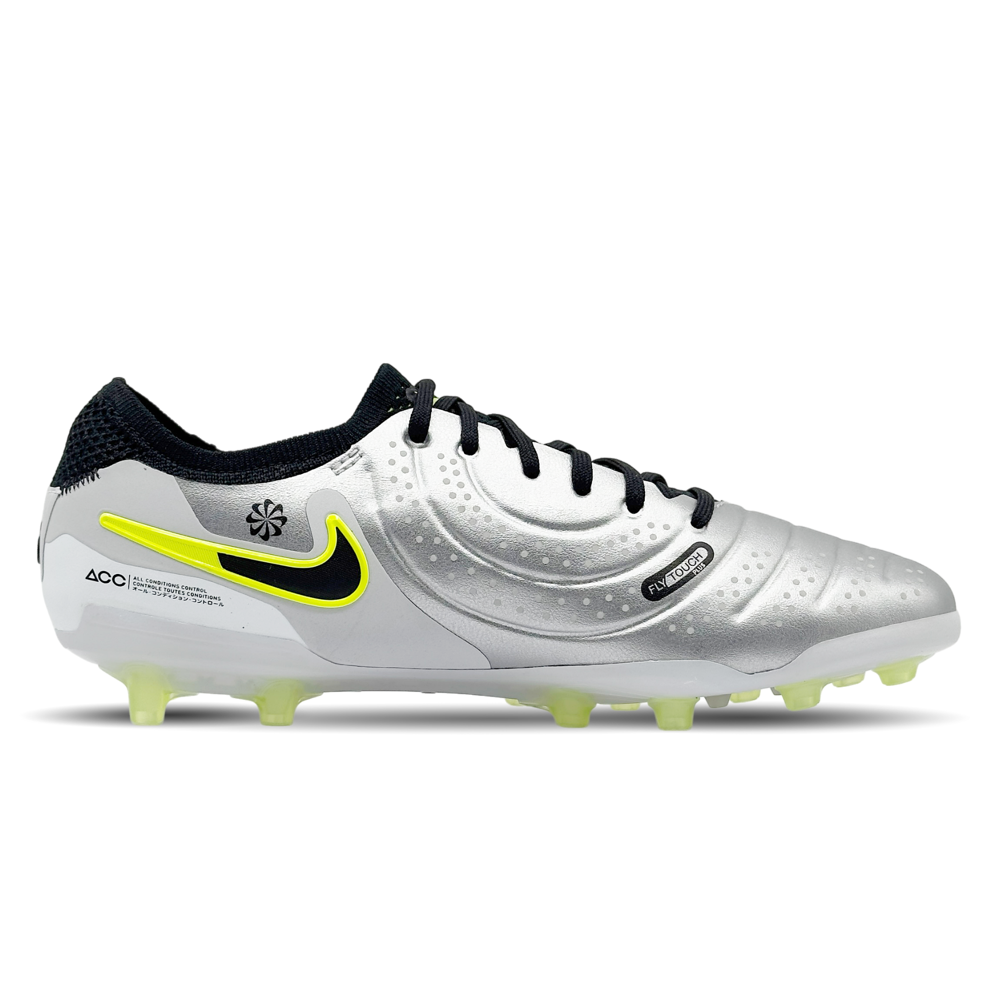 Der Nike Tiempo Legend 10 Elite AG-Pro (DV4330-001) ist ein Premium-Fußballschuh für Kunstrasenplätze. Das hochwertige FlyTouch Plus-Leder sorgt für überragendes Ballgefühl, während die AG-Pro-Sohle optimale Traktion bietet. Für Spieler, die Kontrolle, Komfort und Stabilität vereinen wollen. Jetzt auf STUNNINGBOOTS.com entdecken.