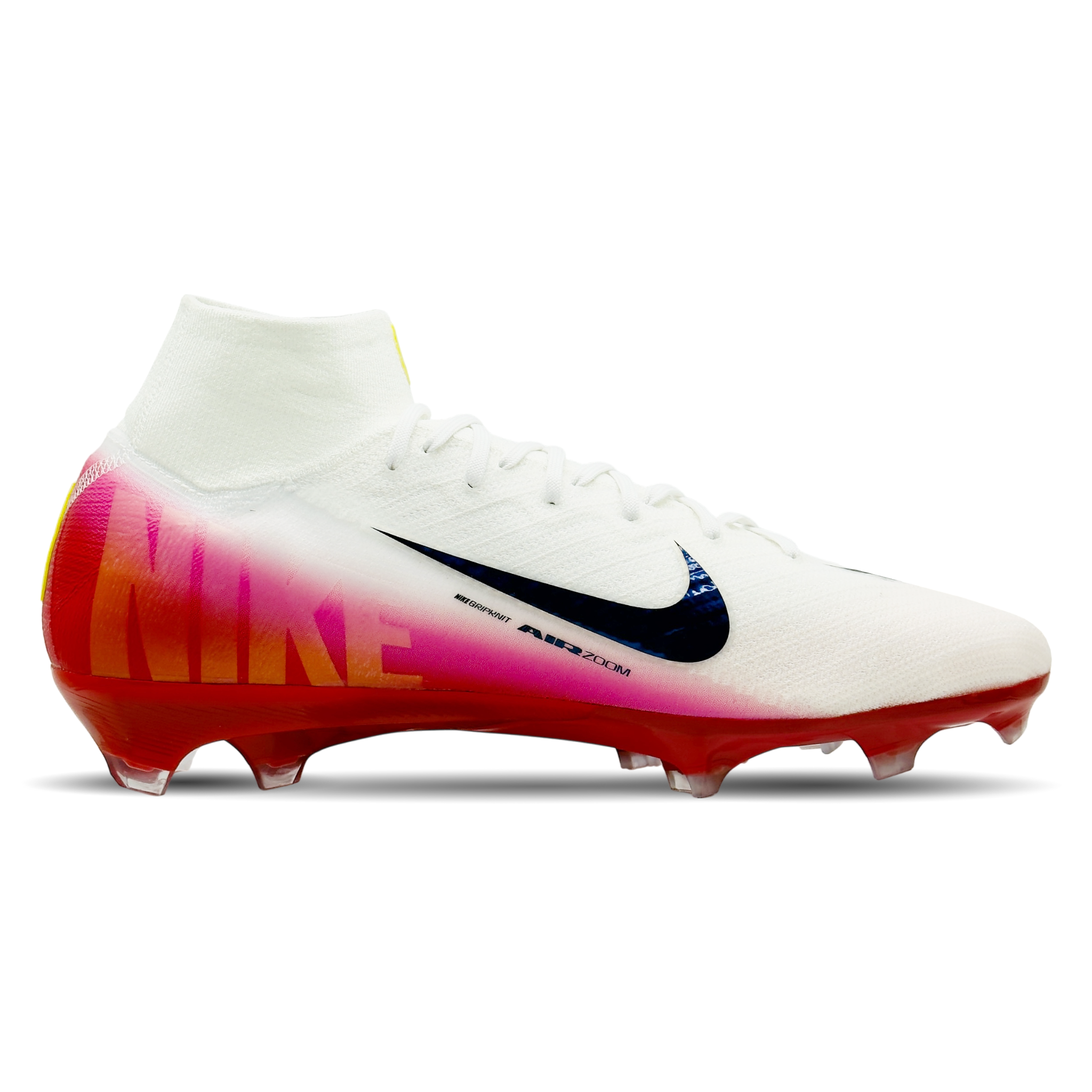 Erlebe Höchstgeschwindigkeit und Präzision mit den Nike Mercurial Zoom Superfly 10 Elite FG LV8 (HJ7321-600). Diese innovativen Schuhe bieten dir einen explosiven Antritt und perfekte Kontrolle auf festem Rasen. Das leichte Design, kombiniert mit einem atmungsaktiven Obermaterial und dem Dynamic Fit-Kragen, sorgt für optimalen Komfort und Stabilität. Dank der Zoom Air-Einheit erhältst du zusätzlichen Antrieb bei jedem Schritt. Perfekt für Spieler, die das Spiel dominieren wollen. Erhältlich auf STUNNINGBOOT
