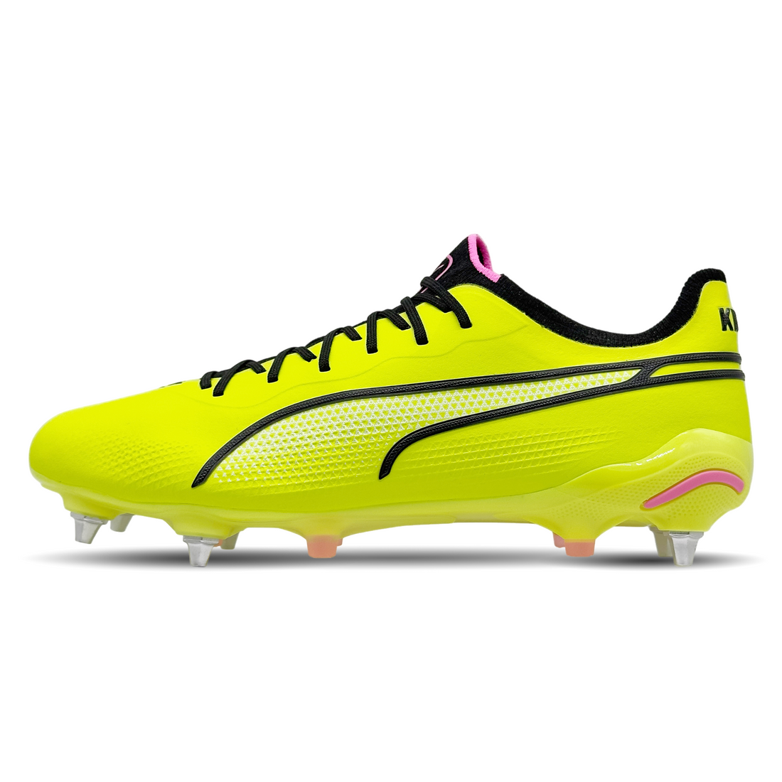 Tauche ein in die Welt des Fußballs mit dem Puma King Ultimate MXSG (107562-03) auf STUNNINGBOOTS.com. Dieser Schuh bietet nicht nur höchste Qualität und Performance für weiche Böden, sondern auch ultimativen Komfort und Kontrolle. Sein erstklassiges Leder-Obermaterial und die spezielle Stollenanordnung sorgen für eine herausragende Traktion und Stabilität auf nassem Untergrund. Bestelle jetzt und erlebe, wie dieser Schuh dein Spiel auf ein neues Level hebt!