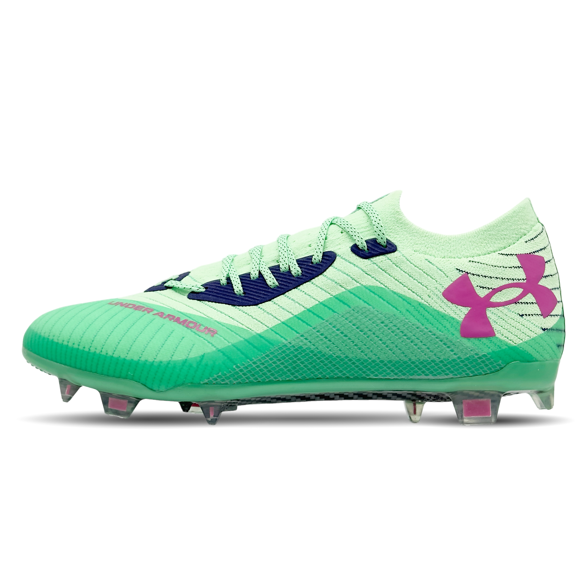 Der Under Armour Shadow Elite 2.0 FG ist ein High-Performance-Fußballschuh, der für schnelle, dynamische Spieler entwickelt wurde. Mit einer leichten Konstruktion, strategisch platzierten Stollen für optimale Traktion und einer engen, sockenähnlichen Passform bietet er ein Höchstmaß an Komfort und Kontrolle. Perfekt für feste Böden, sorgt die innovative Außensohle für außergewöhnliche Stabilität bei schnellen Richtungswechseln. Ideal für Spieler, die Geschwindigkeit und Präzision auf dem Platz suchen. Erhäl