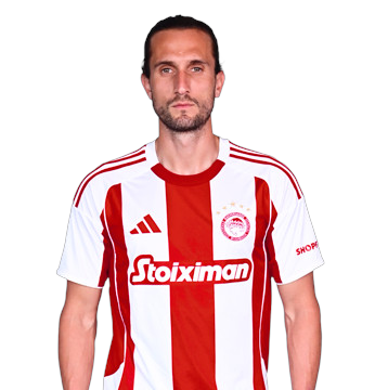Yusuf Yazici Olympiakos Piräus Mittelfeldspieler in der griechischen Super League – Fußballprofi des Traditionsvereins im Trikot der aktuellen Saison