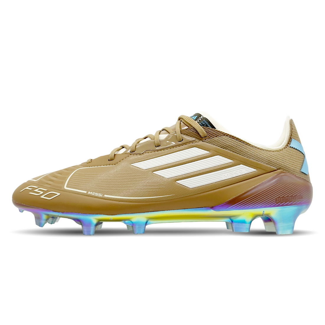 Der Adidas F50 Messi Elite FG Leo X B (IH7336) steht für Schnelligkeit und Präzision, inspiriert von Lionel Messis Stil und Können. Ausgestattet mit einer leichten, aber robusten FG-Sohle bietet dieser Schuh starken Grip auf festen Böden. Das hochwertige, strapazierfähige Obermaterial optimiert die Ballkontrolle und ermöglicht schnelle, agile Bewegungen, ideal für Spieler, die Wert auf Geschwindigkeit und Kontrolle legen. Jetzt auf stunningboots.com erhältlich!