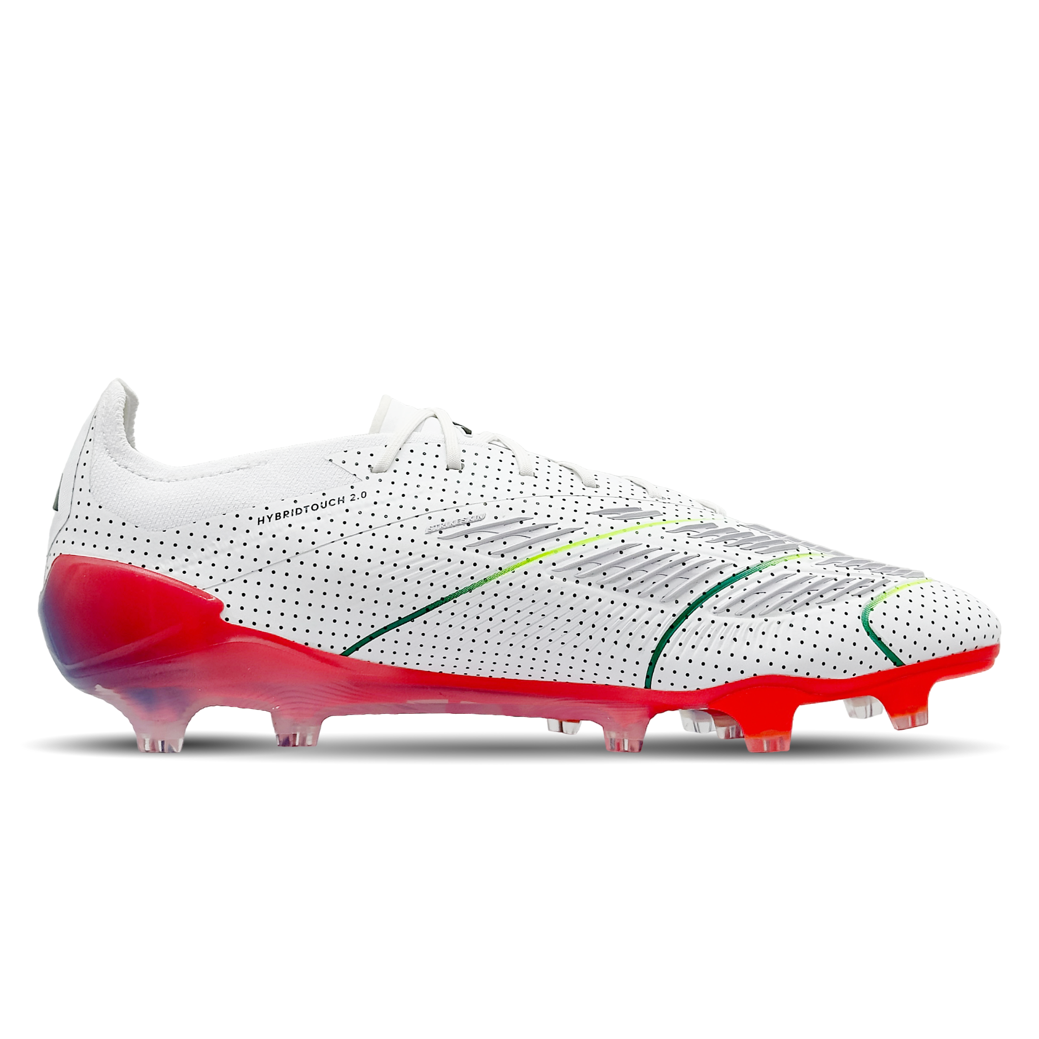 Die Adidas Predator Elite FG 11 Teams (JH5249) bieten dir erstklassige Kontrolle und Präzision auf festen Böden. Mit ihrem neuen Design und innovativen Materialien maximierst du deine Leistung auf dem Spielfeld. Diese Schuhe sind ideal für anspruchsvolle Spieler, die höchste Qualität und Performance verlangen. Ihre passgenaue Form und die optimierte Stollenkonfiguration sorgen für herausragende Traktion und Stabilität. Dominiere das Spiel. Jetzt erhältlich auf STUNNINGBOOTS.com!
