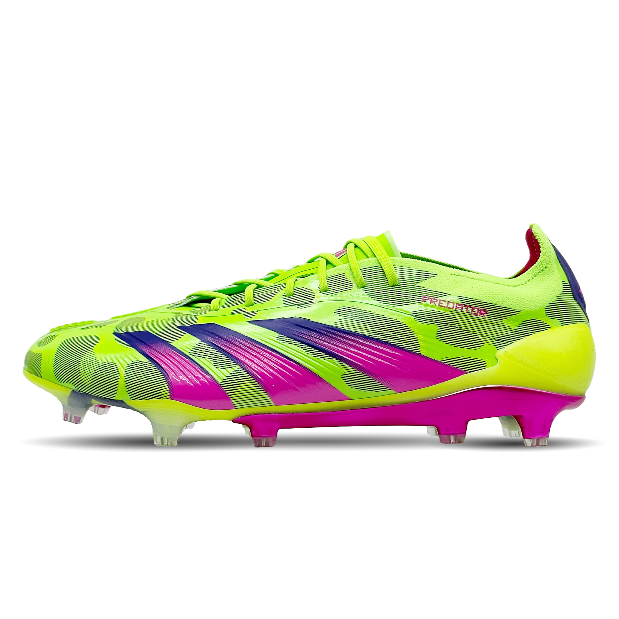 Erlebe ultimative Kontrolle und überragende Leistung auf dem Platz mit dem adidas Predator Elite FG Gen Pred (IG8771). Entwickelt für Präzision und Stabilität bietet dieser Schuh unübertroffene Ballkontrolle und Traktion auf festen Untergründen. Hol dir deinen Vorteil auf STUNNINGBOOTS.com und dominiere das Spiel!