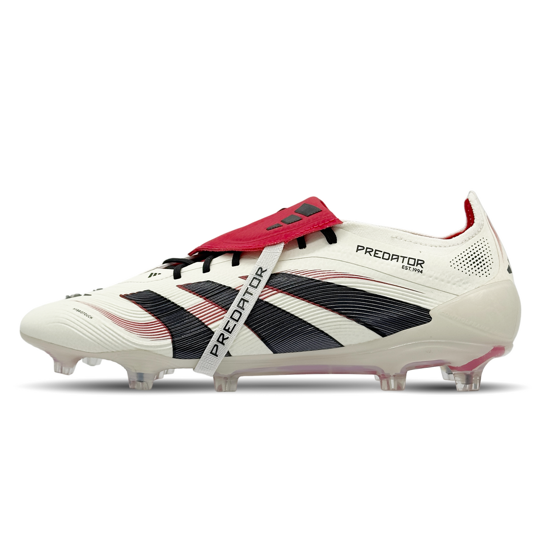 Entdecke die adidas Predator Elite FT FG Fußballschuhe (ID8968) auf STUNNINGBOOTS.com. Diese Fußballschuhe bieten erstklassige Kontrolle und Präzision auf festem Boden. Mit einem innovativen Design und hochwertigen Materialien sorgen sie für optimalen Halt und Komfort. Das nahtlose Obermaterial und die fortschrittliche Sohlenkonstruktion verbessern dein Spiel. Erhältlich auf STUNNINGBOOTS.com.