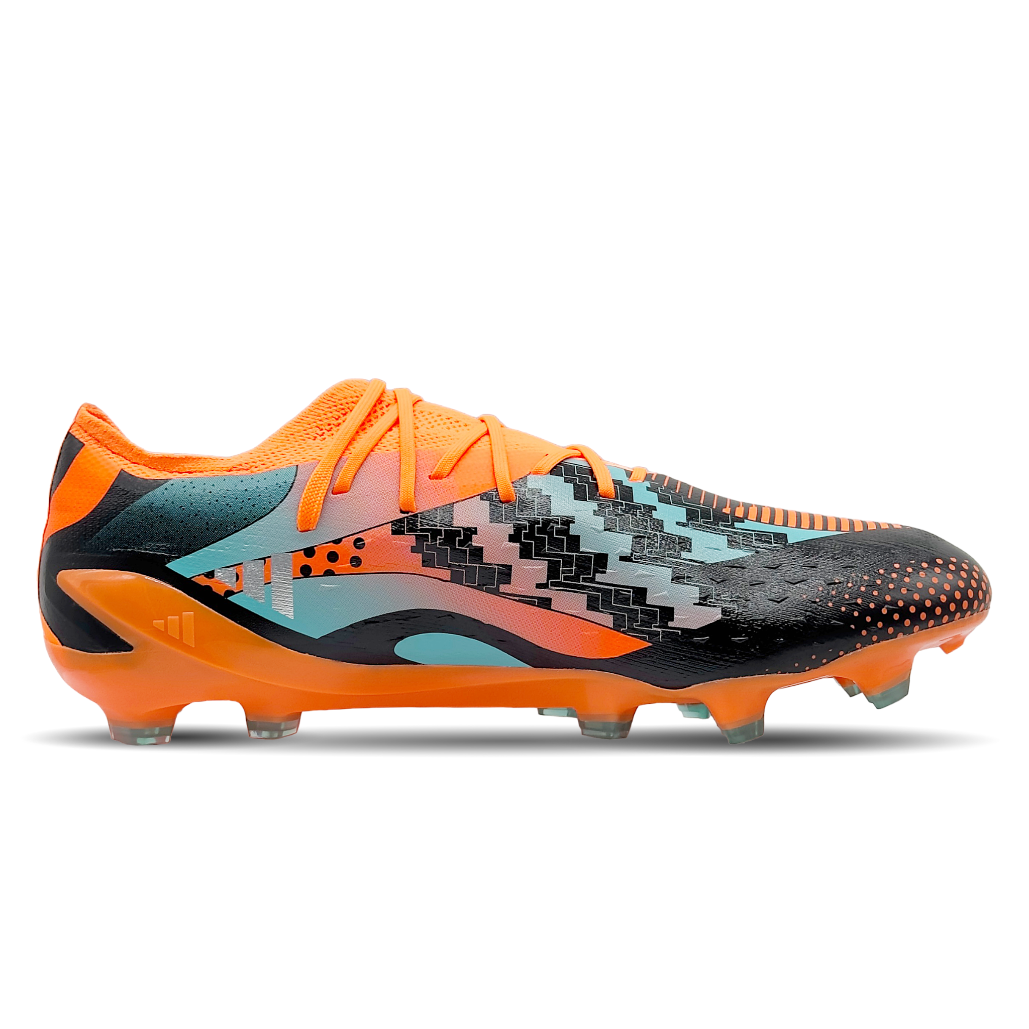 Die adidas X Speedportal Messi 1 FG (GZ5148) bieten dir maximale Geschwindigkeit und Kontrolle auf festen Böden. Das leichte Obermaterial passt sich perfekt deinem Fuß an und sorgt für hohen Tragekomfort. Die Carbitex-Platte stabilisiert und ermöglicht explosive Beschleunigung, während die innovativen TPU-Noppen optimale Traktion bieten. Inspiriert von Lionel Messi, sind diese Schuhe ideal für Spieler, die das Spiel dominieren und ihre Agilität maximieren wollen. Erhältlich auf STUNNINGBOOTS.com!