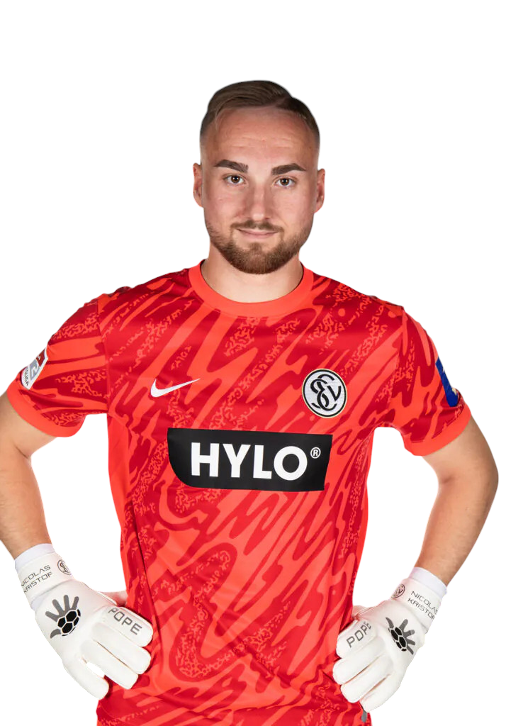 Nicolas Kristof SV Elversberg Torwart in der 2. Bundesliga – Fußballprofi des SVE im Torwarttrikot der aktuellen Saison