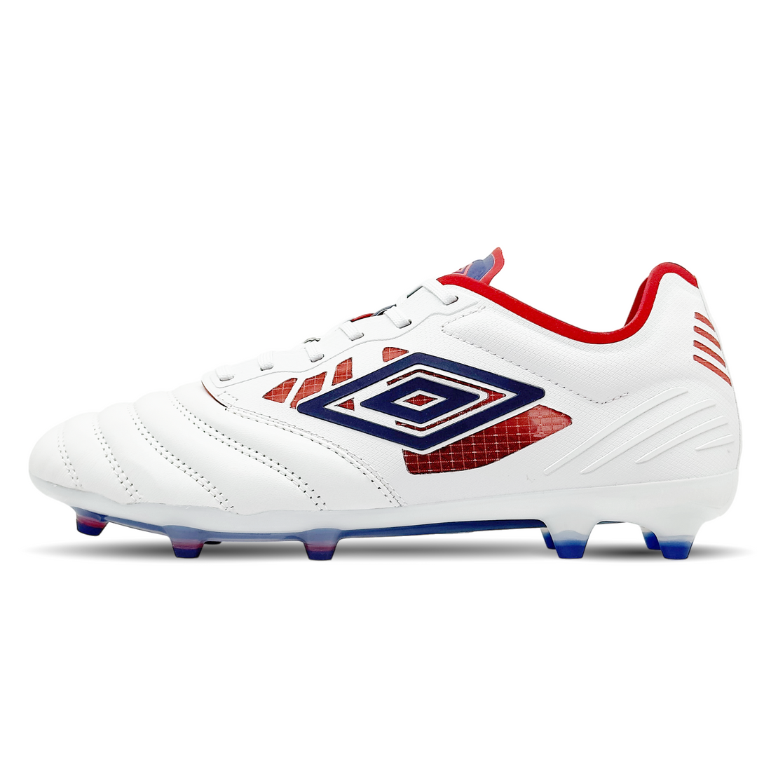 Der Umbro Tocco IV Pro FG (81978U-MD2) ist ein Premium-Fußballschuh für festen Boden, ideal für Spieler, die Kontrolle und Komfort suchen. Er bietet hervorragende Ballkontrolle dank des speziellen Obermaterials und eine dämpfende Sohle für zusätzlichen Komfort und Stabilität. Erhältlich auf STUNNINGBOOTS.com.