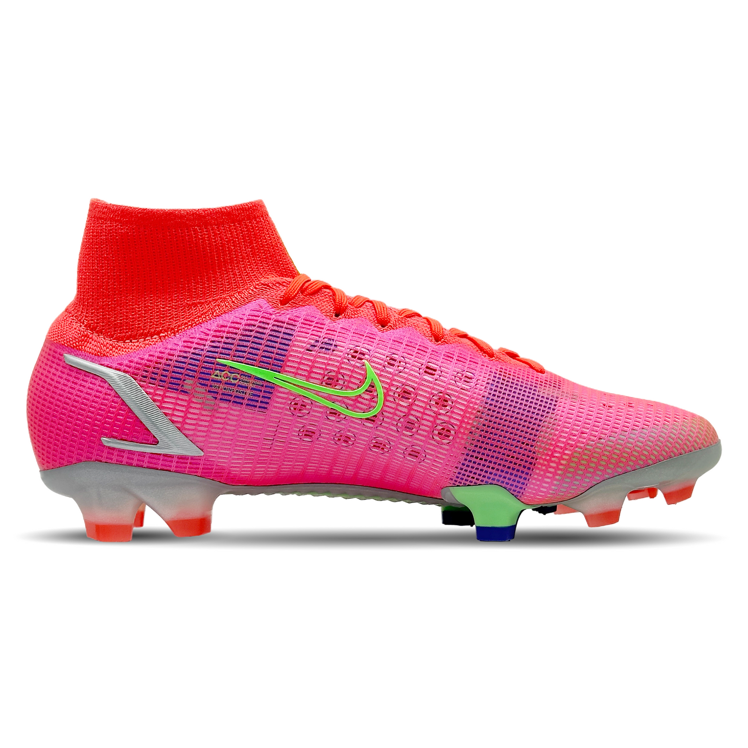 Die Nike Mercurial Superfly 8 Elite FG Fußballschuhe (CV0958-600) bieten dir eine unschlagbare Kombination aus Geschwindigkeit und Kontrolle auf festem Boden. Die optimierte Passform und innovative Technologie unterstützen deine Beweglichkeit und Präzision. Mit dem Dynamic Fit-Kragen hast du stabilen Halt und das Flyknit-Obermaterial sorgt für ein leichtes, atmungsaktives Tragegefühl. Perfektioniere dein Spiel mit diesen erstklassigen Fußballschuhen. Erhältlich auf STUNNINGBOOTS.com.