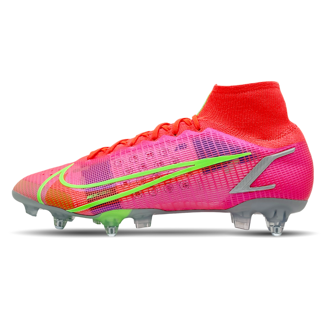 Die Nike Mercurial Superfly 8 Elite SG-Pro AC (CV0960-600) bieten dir ultimative Geschwindigkeit und Kontrolle auf nassem &amp; schlammigen Boden. Mit ihrer innovativen Flyknit-Technologie und strapazierfähigem Obermaterial sorgen sie für perfekten Sitz, außergewöhnliche Ballkontrolle und explosive Beschleunigung. Das fortschrittliche Design und die leichten Materialien machen diese Fußballschuhe zur idealen Wahl für ambitionierte Spieler. Erhältlich auf STUNNINGBOOTS.com!