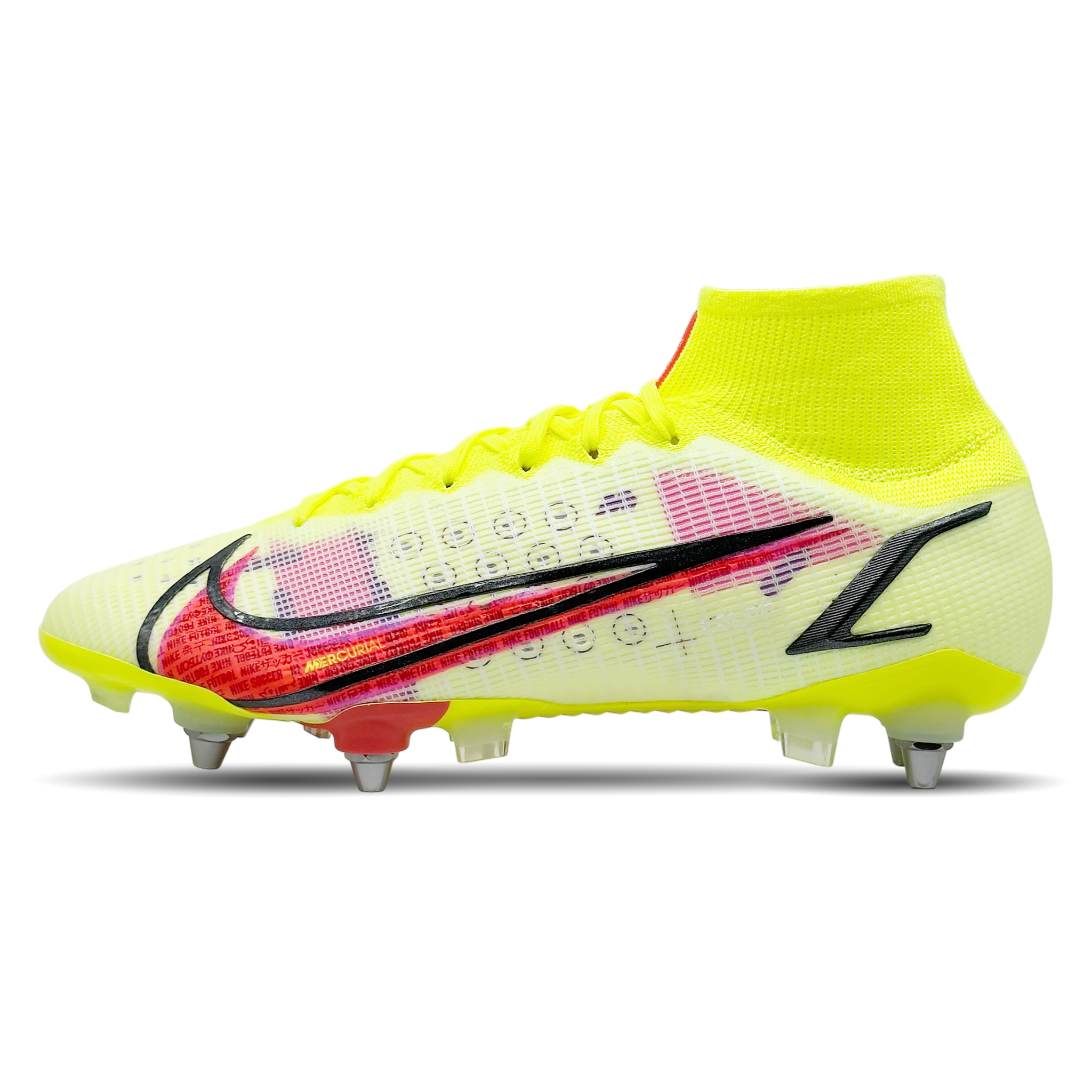 Die Nike Mercurial Superfly 8 Elite SG Pro (DD3688-761) bieten dir ultimative Geschwindigkeit und Kontrolle auf nassem & schlammigen Boden. Mit ihrer innovativen Flyknit-Technologie und strapazierfähigem Obermaterial sorgen sie für perfekten Sitz, außergewöhnliche Ballkontrolle und explosive Beschleunigung. Das fortschrittliche Design und die leichten Materialien machen diese Fußballschuhe zur idealen Wahl für ambitionierte Spieler. Erhältlich auf STUNNINGBOOTS.com!