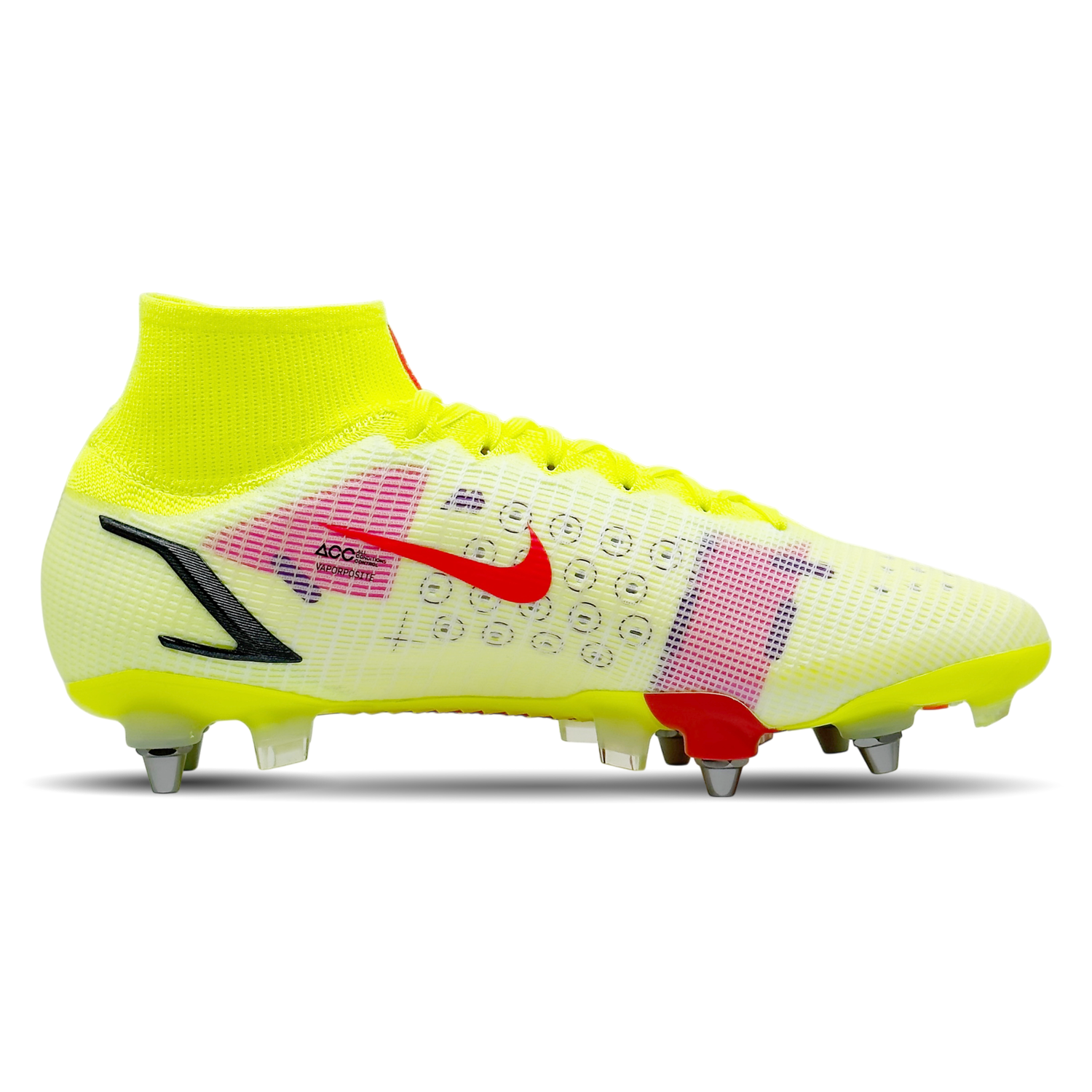 Die Nike Mercurial Superfly 8 Elite SG Pro (DD3688-761) bieten dir ultimative Geschwindigkeit und Kontrolle auf nassem &amp; schlammigen Boden. Mit ihrer innovativen Flyknit-Technologie und strapazierfähigem Obermaterial sorgen sie für perfekten Sitz, außergewöhnliche Ballkontrolle und explosive Beschleunigung. Das fortschrittliche Design und die leichten Materialien machen diese Fußballschuhe zur idealen Wahl für ambitionierte Spieler. Erhältlich auf STUNNINGBOOTS.com!
