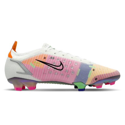 Tauche ein in die Welt des Hochleistungsfußballs mit dem Nike Mercurial Vapor 14 Elite FG &quot;Dragonfly&quot; (CQ7635-105) erhältlich auf STUNNINGBOOTS.com. Dieser Schuh bietet nicht nur erstklassige Performance auf festem Boden, sondern auch ultimativen Komfort und Grip. Mit seinem innovativen Design und hochwertigen Materialien ist er die perfekte Wahl für anspruchsvolle Spieler. Bestelle jetzt und erlebe, wie dieser Schuh dein Spiel auf ein neues Level hebt!