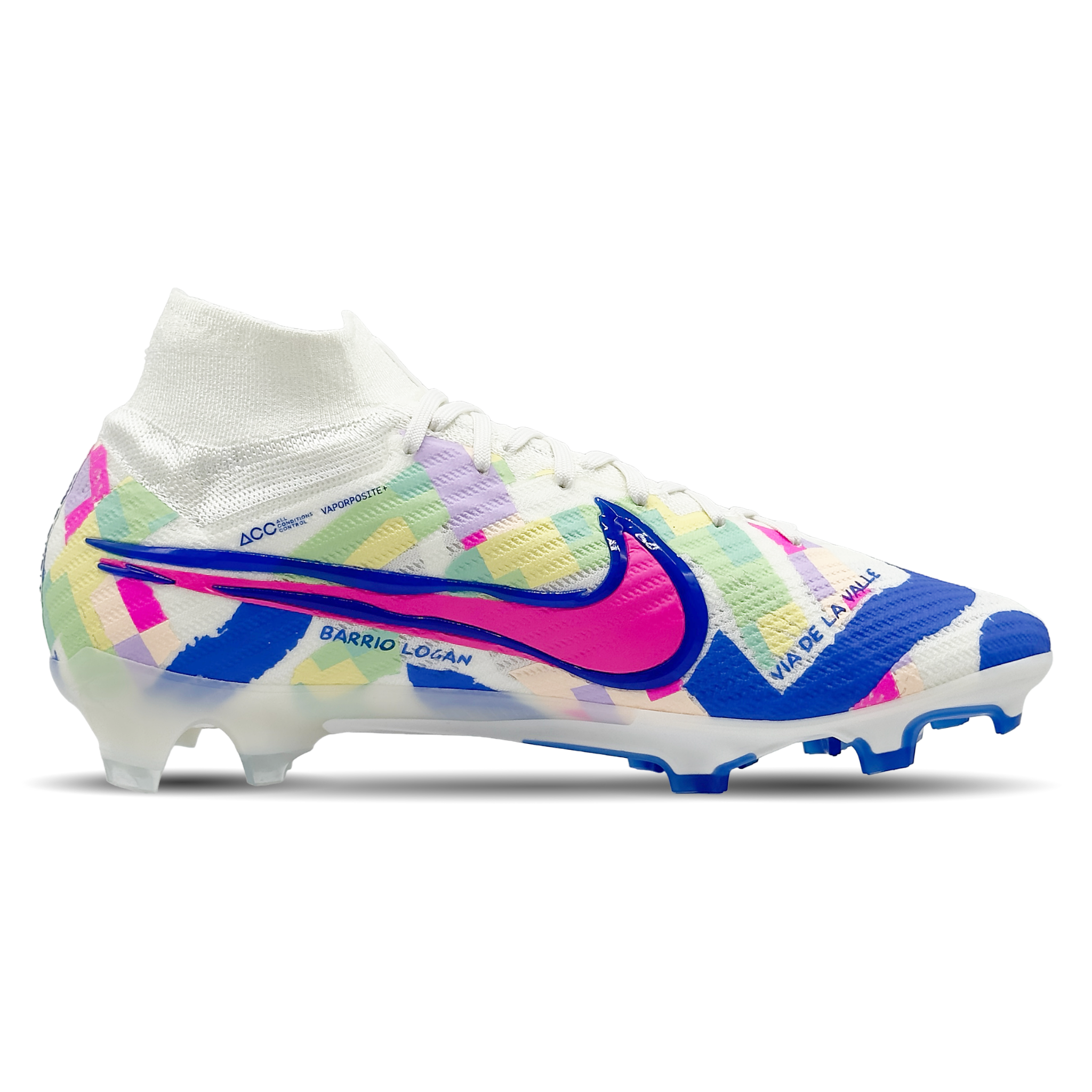 Erlebe die Revolution auf dem Spielfeld mit dem Nike Mercurial Zoom Superfly 9 Elite FG SE (FZ8372-100). Dieser bahnbrechende Fußballschuh bietet nicht nur erstklassige Leistung und Agilität, sondern auch ein auffälliges Design, das dich auf dem Platz hervorstechen lässt. Hol ihn dir jetzt auf STUNNINGBOOTS.com und dominiere das Spiel!