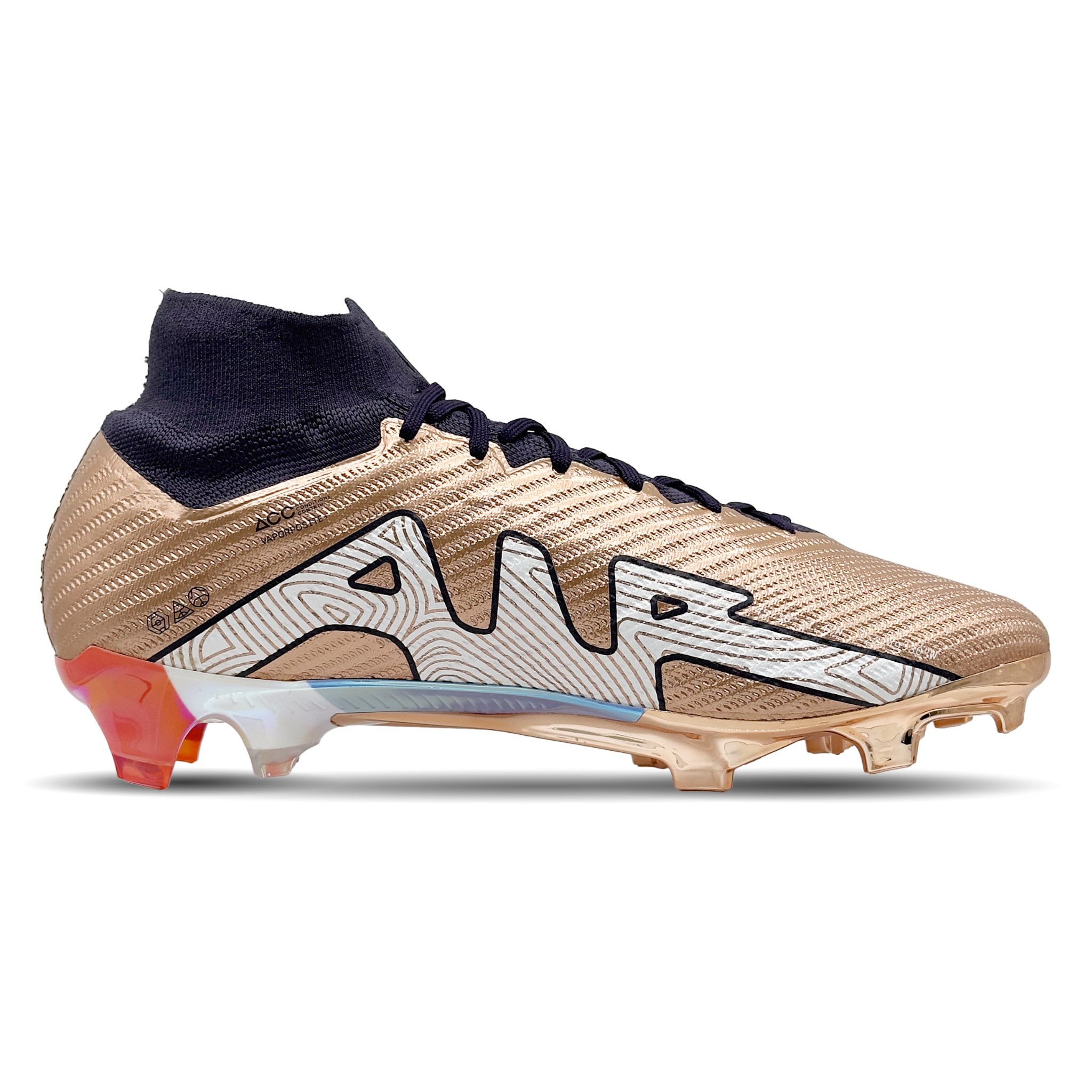 Erlebe Spitzenleistung und Stil mit den Nike Mercurial Zoom Superfly 9 Elite KM FG Fußballschuhen (FJ1588-810). Diese Schuhe bieten herausragende Traktion und Stabilität für festen Boden, damit du deine Höchstleistung abrufen kannst. Das auffällige Design und die fortschrittlichen Materialien sorgen für optimalen Komfort und maximale Kontrolle auf dem Platz. Perfekt für ambitionierte Spieler, die auf der Suche nach Qualität und Performance sind. Jetzt auf STUNNINGBOOTS.com erhältlich!