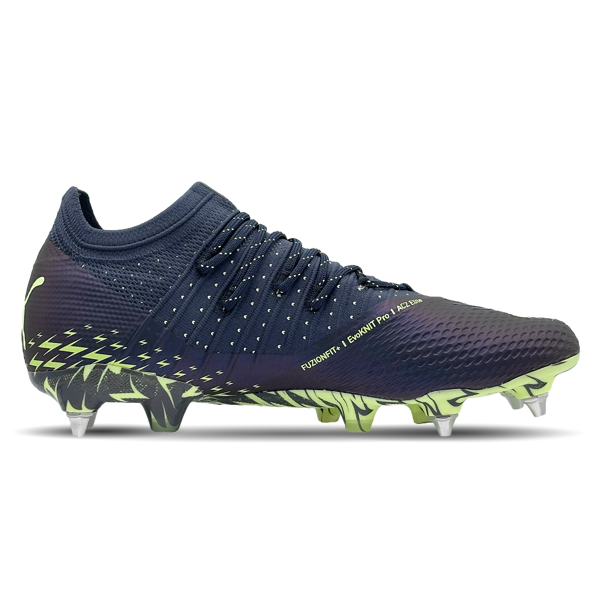 Entdecke die Puma Future Z 1.4 MXSG Fußballschuhe (106988-01) auf STUNNINGBOOTS.com. Diese Schuhe bieten dir erstklassige Stabilität und Agilität auf weichen Böden. Dank der adaptiven FUZIONFIT+ Technologie passt sich der Schuh perfekt deinem Fuß an, während die Dynamic Motion System Außensohle für optimalen Halt und explosive Beschleunigung sorgt. Die Advanced Creator Zones verbessern deine Ballkontrolle und Schusspräzision. Hol sie dir jetzt und hebe dein Spiel auf das nächste Level!