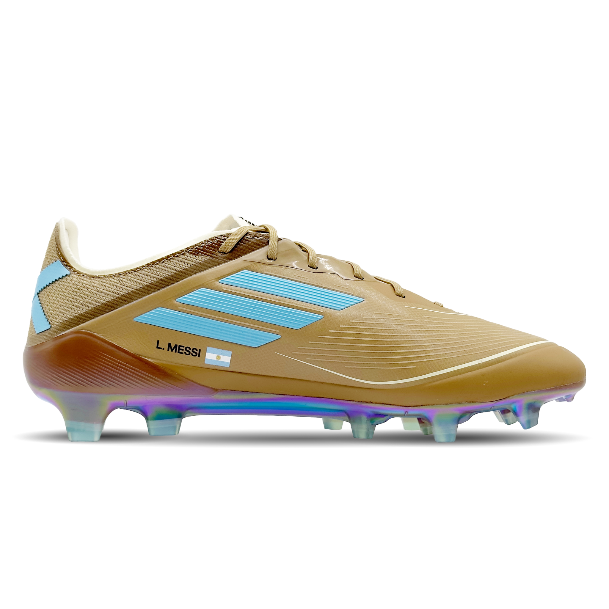 Der Adidas F50 Messi Elite FG Leo X B (IH7336) steht für Schnelligkeit und Präzision, inspiriert von Lionel Messis Stil und Können. Ausgestattet mit einer leichten, aber robusten FG-Sohle bietet dieser Schuh starken Grip auf festen Böden. Das hochwertige, strapazierfähige Obermaterial optimiert die Ballkontrolle und ermöglicht schnelle, agile Bewegungen, ideal für Spieler, die Wert auf Geschwindigkeit und Kontrolle legen. Jetzt auf stunningboots.com erhältlich!
