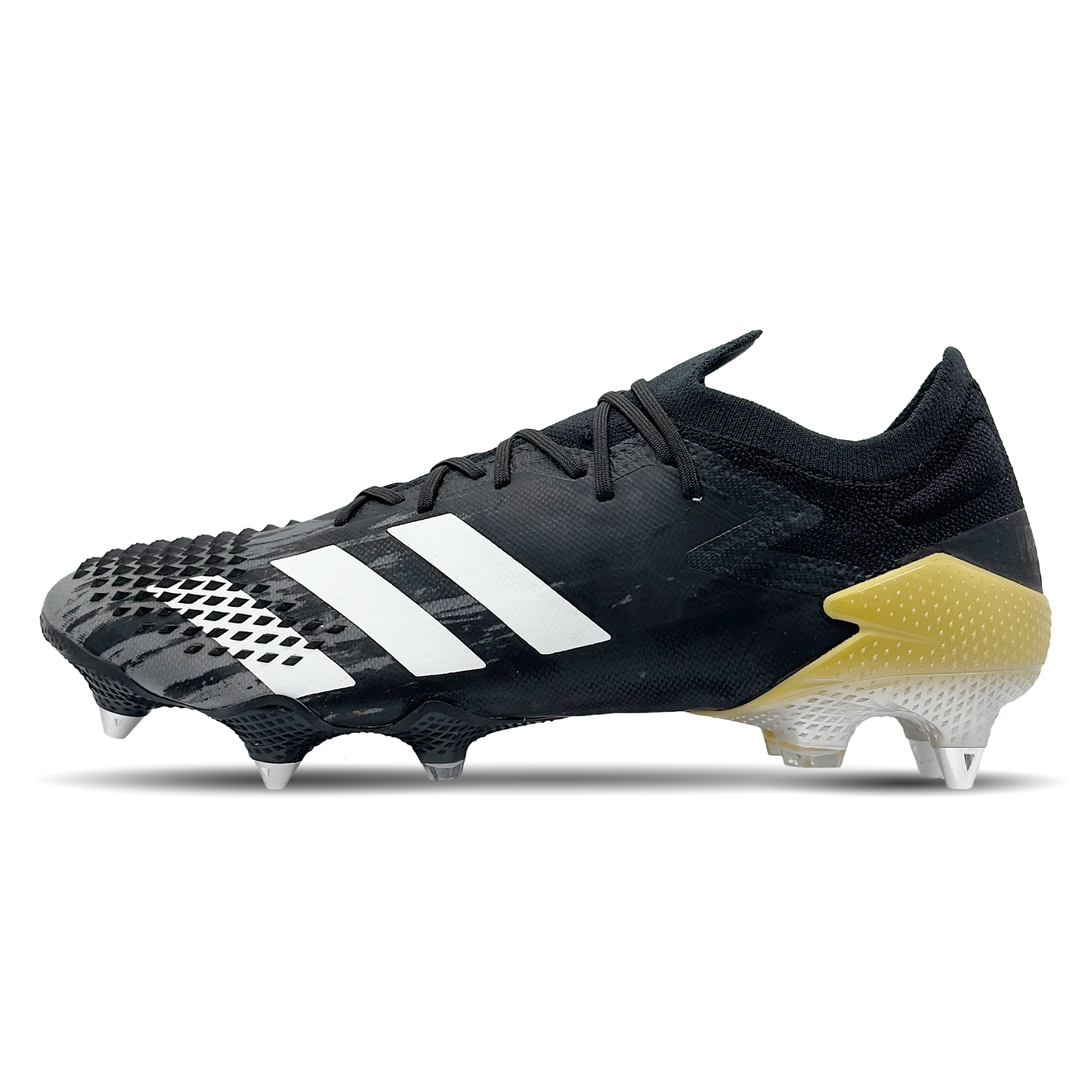 Erlebe ultimative Kontrolle auf dem Platz mit den adidas Predator Mutator 20.1 L SG Fußballschuhen (FY0592). Dank der innovativen Demonskin-Technologie bieten sie herausragenden Grip und Ballgefühl. Die SG-Sohle sorgt für optimale Traktion auf weichen Böden. Perfekt für Spieler, die ihr Spiel auf ein neues Level heben wollen. Jetzt auf STUNNINGBOOTS.com erhältlich!