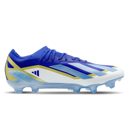 Entdecke den Adidas X Crazyfast Elite FG Messi (ID0710) auf STUNNINGBOOTS.com. Diese Hochleistungs-Fußballschuhe vereinen das dynamische Design von Messi mit innovativer Technologie für ultimative Geschwindigkeit und Wendigkeit auf festem Rasen. Mit ihrem leichten und komfortablen Aufbau bieten sie optimale Unterstützung für schnelle Richtungswechsel und präzise Ballkontrolle. Dominiere das Spiel mit diesem Schuh, der von einem der größten Fußballer inspiriert ist.